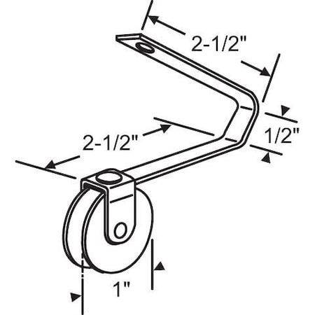 Strybuc Patio Screen Door Roller Assy. 10-388